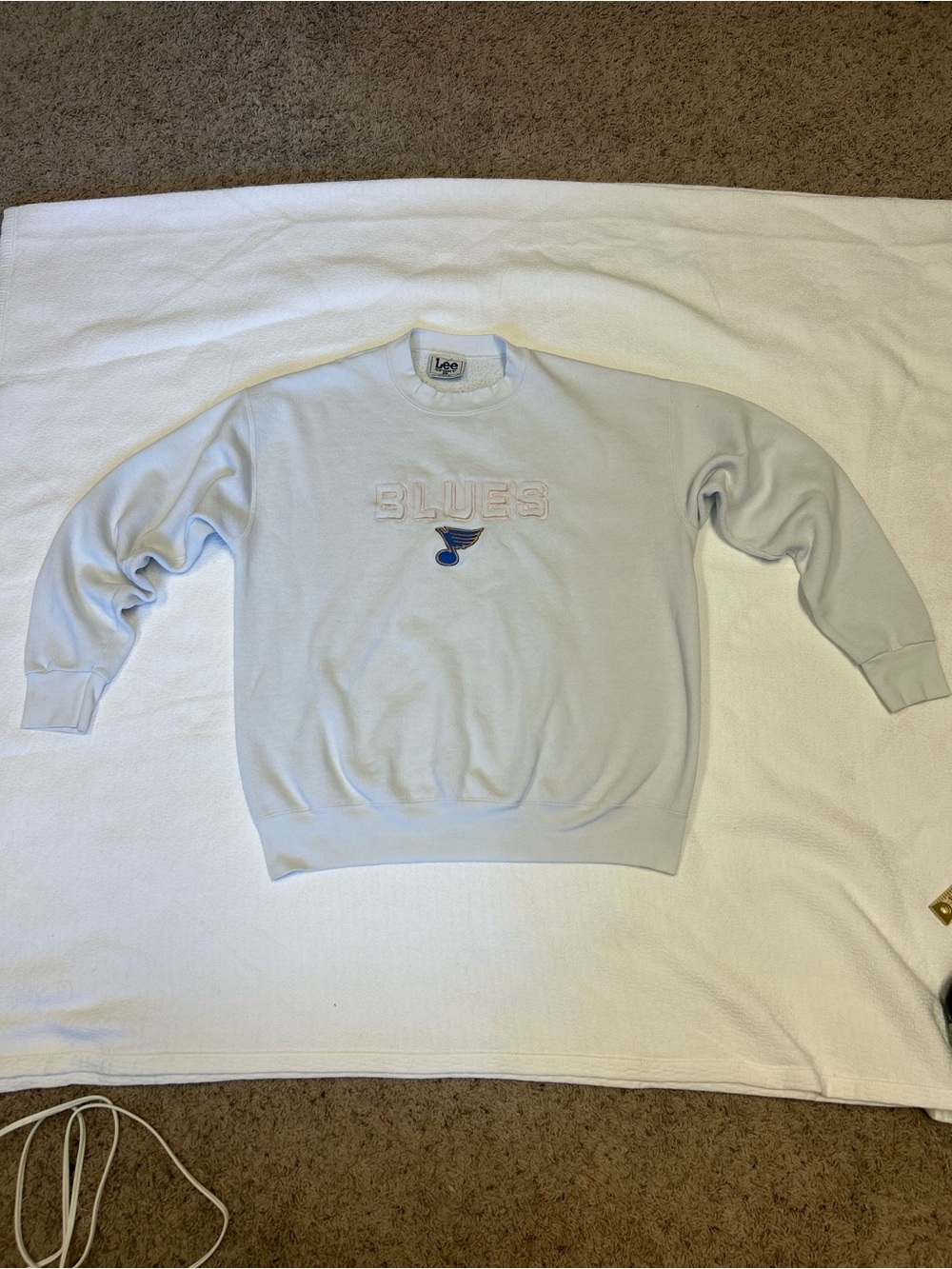 Vintage Lee Sport St. Louis Blues Embroidered Crewneck Sweatshirt Large 🏒